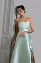 VESTIDO LONGO ZIBELINE TOMARA QUE CAIA TRANÇADO COSTAS