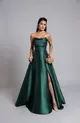 VESTIDO LONGO ZIBELINE TOMARA QUE CAIA TRANÇADO COSTAS