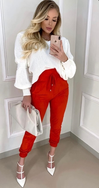 paper bolsa pants work outfit