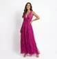 VESTIDO LONGO DE TULE ALÇA LARGA CAMADAS