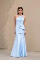 VESTIDO LONGO ZIBELINE TOMARA QUE CAIA LAÇO