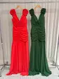 VESTIDO LONGO CHIFFON REGATA FLORES OMBRO SORI