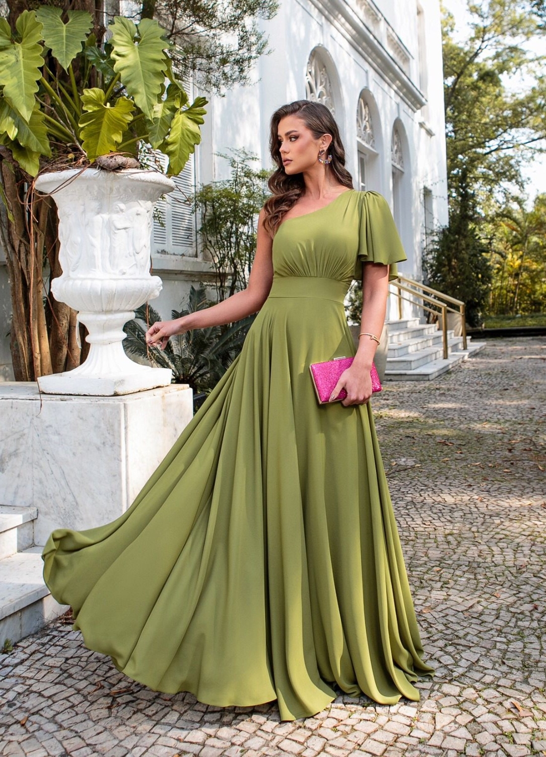 VESTIDO LONGO DE FESTA UM OMBRO SÒ - VESTIDO LONGO DE FESTA UM OMBRO SÒ ...