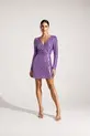 VESTIDO CURTO PAETE MANGA LONGA