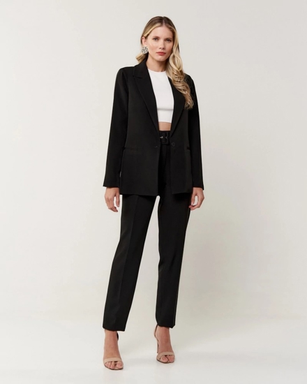 CONJUNTO ALFAIATARIA BLAZER E CALCA - CONJUNTO ALFAIATARIA BLAZER E ...