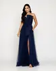 VESTIDO LONGO LEK TOMARA QUE CAIA LAÇO CETIM SAIA TULE