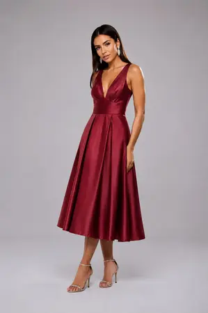 VESTIDO MIDI ZIBELINE ALÇA GROSSA