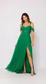 VESTIDO LONGO LUREZ ALÇA GROSSA BUSTO DRAPEADO
