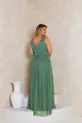 VESTIDO LONGO LUREX ALÇA GROSSA COM CAPA