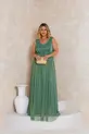 VESTIDO LONGO LUREX ALÇA GROSSA COM CAPA