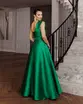 VESTIDO LONGO ZIBELINE UM OMBRO SÓ DRAPEADO C/ FENDA