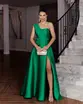 VESTIDO LONGO ZIBELINE UM OMBRO SÓ DRAPEADO C/ FENDA
