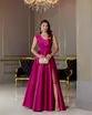 VESTIDO LONGO ZIBELINE UM OMBRO SÓ DRAPEADO C/ FENDA