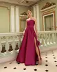 VESTIDO LONGO TOMARA QUE CAIA FAIXA NA CINTURA C/ FENDA