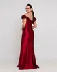 VESTIDO LONGO MALHA PRADA OMBRO A OMBRO COM FLOR