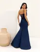 VESTIDO LONGO MALHA PRADA  ALÇA FINA AMARRAÇÃO NAS COSTAS