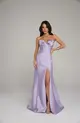 VESTIDO LONGO ZIBELINE TOMARA QUE CAIA C/ CINTO E FENDA