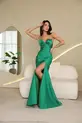 VESTIDO LONGO ZIBELINE TOMARA QUE CAIA C/ CINTO E FENDA