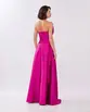 VESTIDO LONGO ZIBELINE TOMARA QUE CAIA ASSIMETRICO