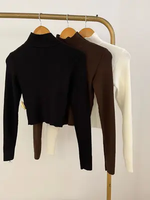 CROPPED MANGA LONGA