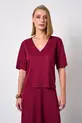 BLUSA COM DECOTE V EM VISCOSE MILANO