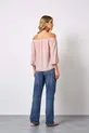 BLUSA OMBRO A OMBRO EM CREPE MUSSELINE