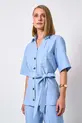 CONJUNTO PARKA COM FAIXA E CALÇA EM VISCOSE