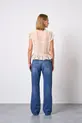 BLUSA COM BABADO E DECOTE V EM CHIFFON