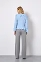 BLUSA COM BABADO EM CREPE MUSSELINE