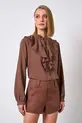 BLUSA DE MANGA LONGA EM CAMBRAIA LANAI