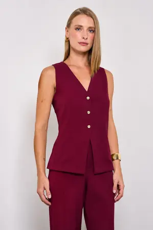 COLETE EM VISCOSE BRIONE