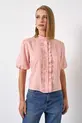 BLUSA COM MANGA CURTA EM CAMBRAIA LANAI