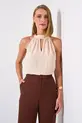 REGATA TRAPEZIO EM CREPE MUSSELINE