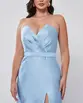 VESTIDO LONGO ZIBELINE TOMARA QUE CAIA BUSTO V DRAPEADO