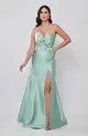 VESTIDO LONGO ZIBELINE TOMARA QUE CAIA BUSTO V DRAPEADO