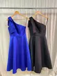 VESTIDO MIDI ZIBELINE UM OMBRO SÓ LAÇO NO OMBRO