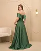 VESTIDO LONGO ZIBELINE OMBRO A OMBRO COM FENDA