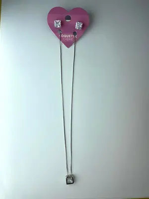 CONJUNTO COLAR E BRINCO QUADRADO