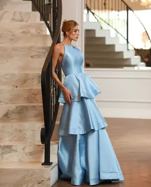 VESTIDO LONGO ZIBELINE CAMADAS