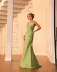 VESTIDO LONGO TAFETA DOBRADURA FRENTE