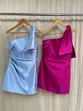 VESTIDO CURTO ZIBELINE LAÇO OMBRO