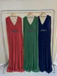 VESTIDO LONGO CHIFFON APLICAÇÃO STRASS