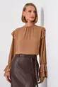 BLUSA EM CREPE MUSSELINE