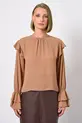 BLUSA EM CREPE MUSSELINE