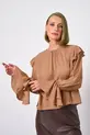 BLUSA EM CREPE MUSSELINE