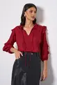 BLUSA EM CREPE MUSSELINE