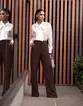 CALÇA PANTALONA EM CREPE BETHOVEN