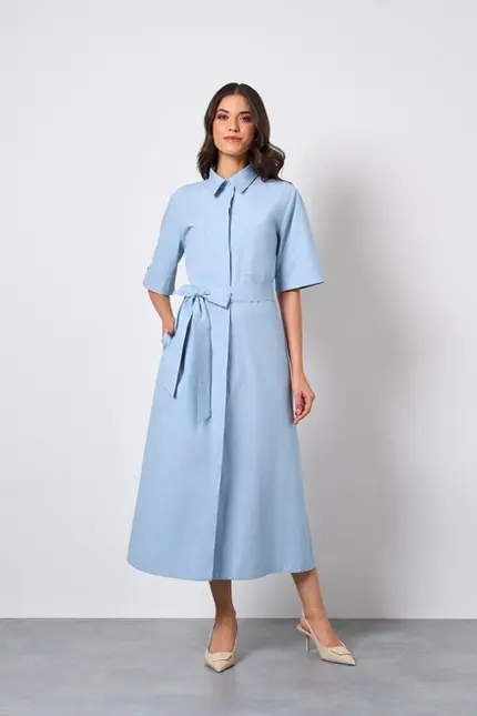 CHEMISE COM FAIXA EM TRICOLINE ALABAMA