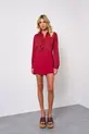 CAMISA COM BABADO EM CREPE MUSSELINE