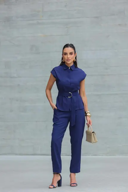 CONJUNTO CAMISA E CALÇA EM VISCOSE SENSORIALE
